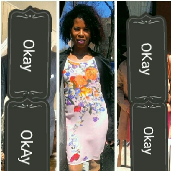 BEAUTIFUL BLUSH AND FLORAL DRESS - Picture 5 of 5